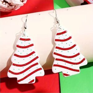 Christmas Tree Cake earrings
